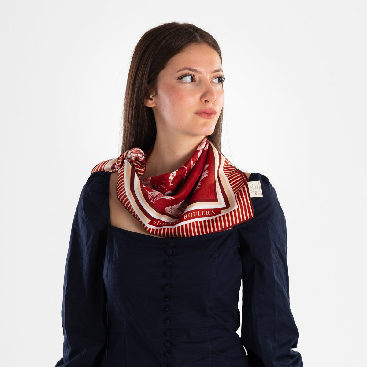 Giovanni Boulera 65×65 cm Mulberry Twill İpek Fular Koleksiyonu