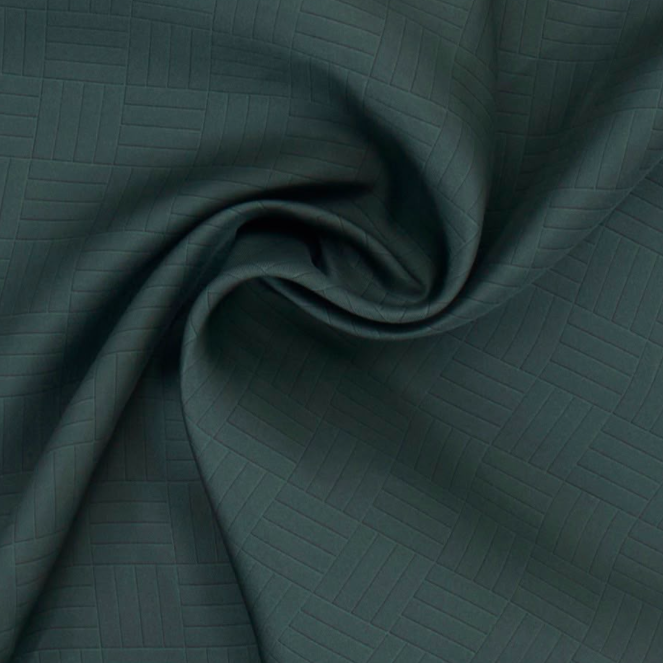 Giovanni Boulera Emerald Knitted Pattern Mulberry Twill Silk Scarf 90x90 cm