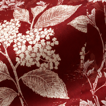 Giovanni Boulera Bordered Floral Pattern Mulberry Twill Silk Scarf 65x65 cm