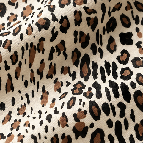 Giovanni Boulera Cream Leopard Print Mulberry Twill Silk Scarf 65x65 cm