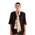Giovanni Boulera Floral Pattern Mulberry Silk Shawl 200x65 cm